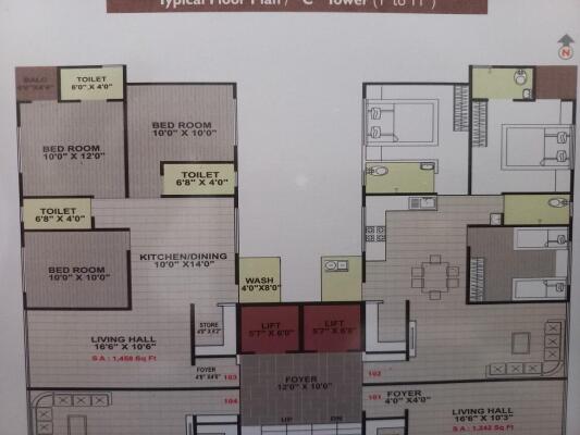 3 BHK Flat for sale in Coral Heights ・ Palanpur - Photo 1